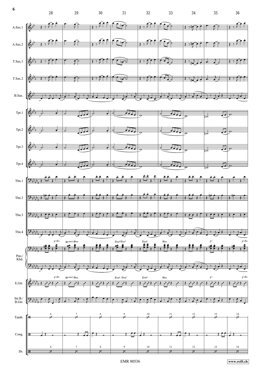 Dark Eyes Dark Eyes Big Band scores gallery preview page 6