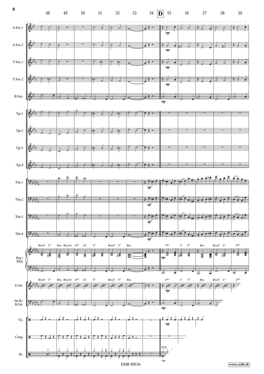 Dark Eyes Dark Eyes Big Band scores gallery preview page 8