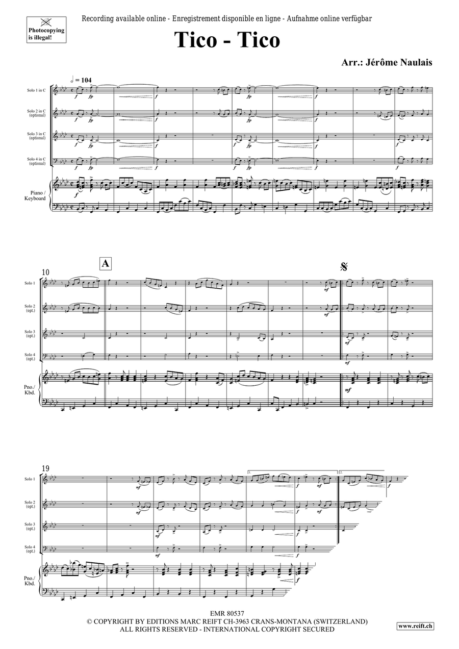 Tico - Tico Tico - Tico Piano Accompaniment scores gallery preview page 3