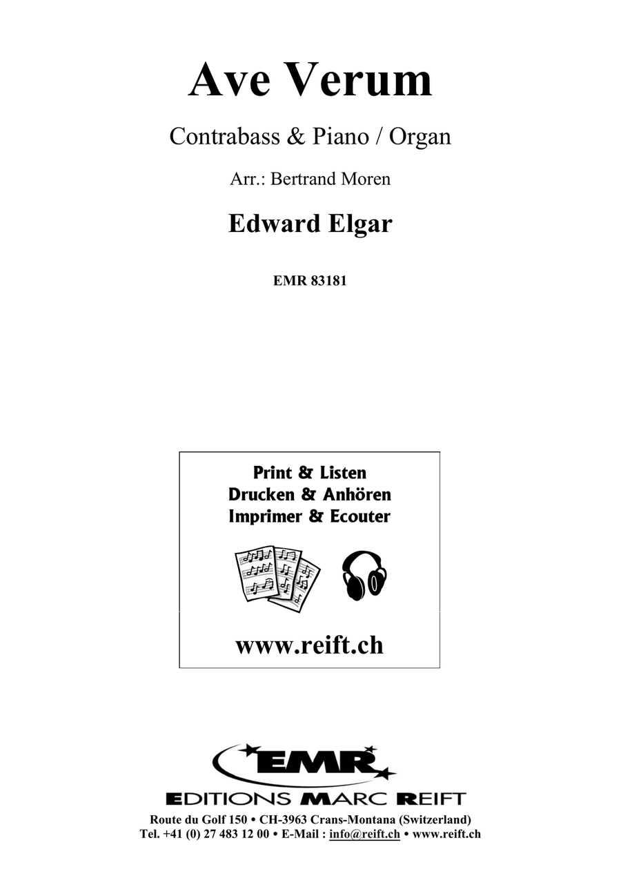 Ave Verum Ave Verum Double Bass scores gallery preview page 2