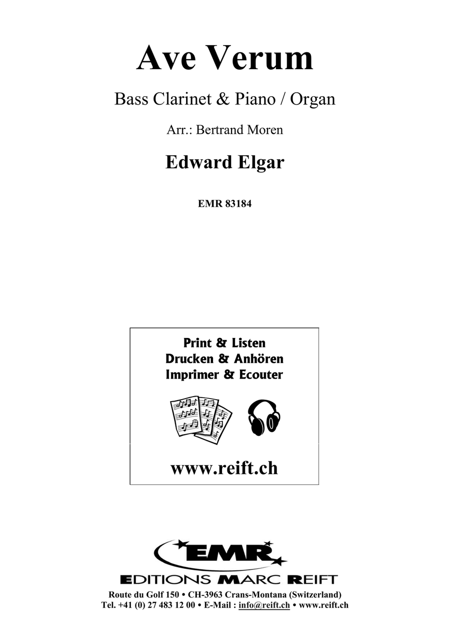 Ave Verum Ave Verum Bass Clarinet scores gallery preview page 2