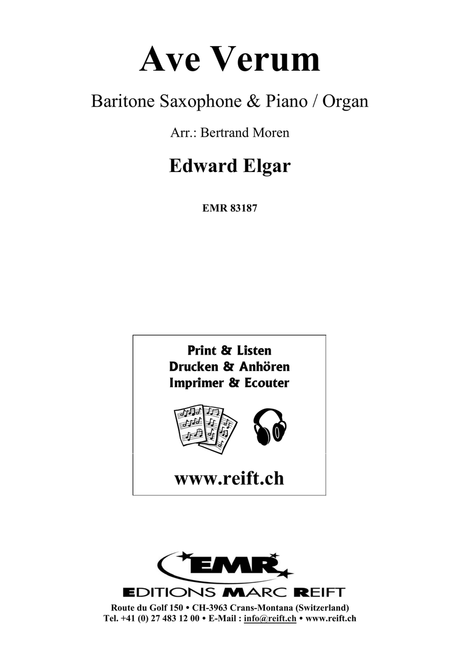 Ave Verum Ave Verum Baritone Saxophone scores gallery preview page 2