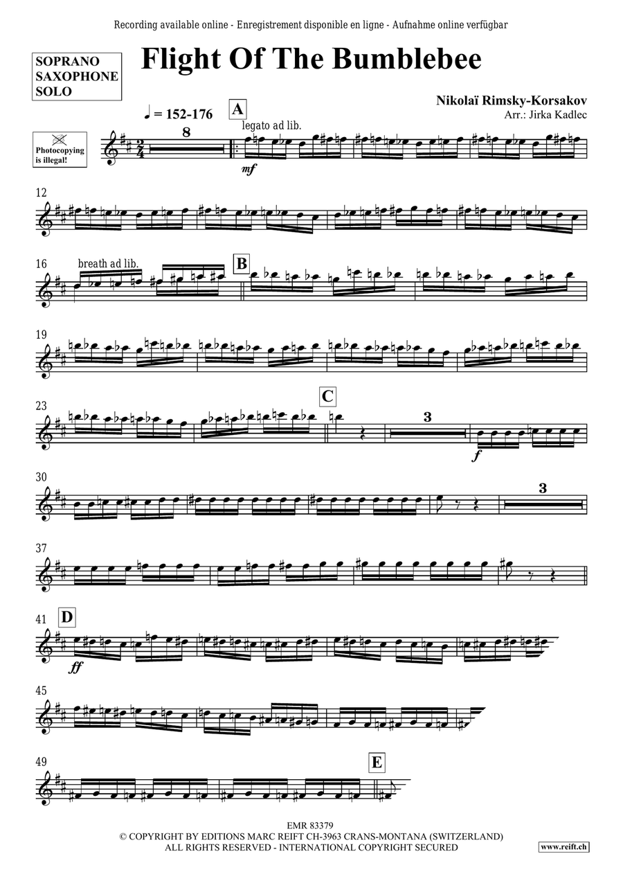 Flight Of The Bumblebee Flight Of The Bumblebee Soprano Saxophone scores gallery preview page 3