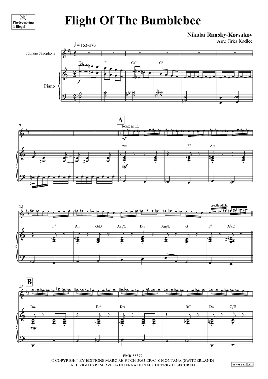 Flight Of The Bumblebee Flight Of The Bumblebee Soprano Saxophone scores gallery preview page 4