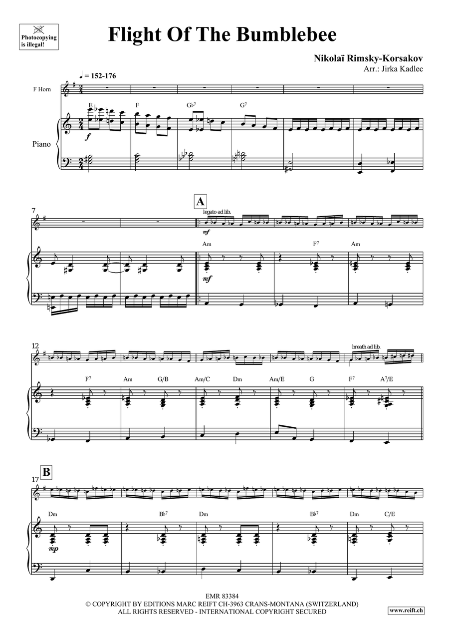 Flight Of The Bumblebee Flight Of The Bumblebee Horn scores gallery preview page 4