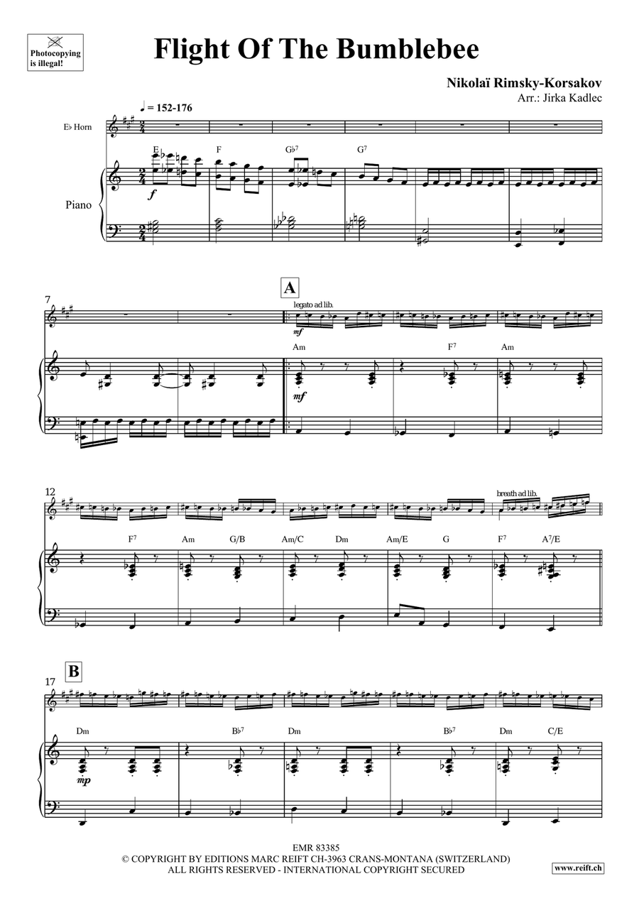 Flight Of The Bumblebee Flight Of The Bumblebee Horn scores gallery preview page 4