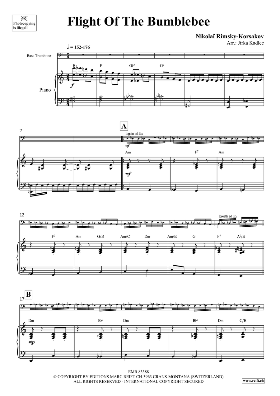 Flight Of The Bumblebee Flight Of The Bumblebee Bass Trombone scores gallery preview page 4