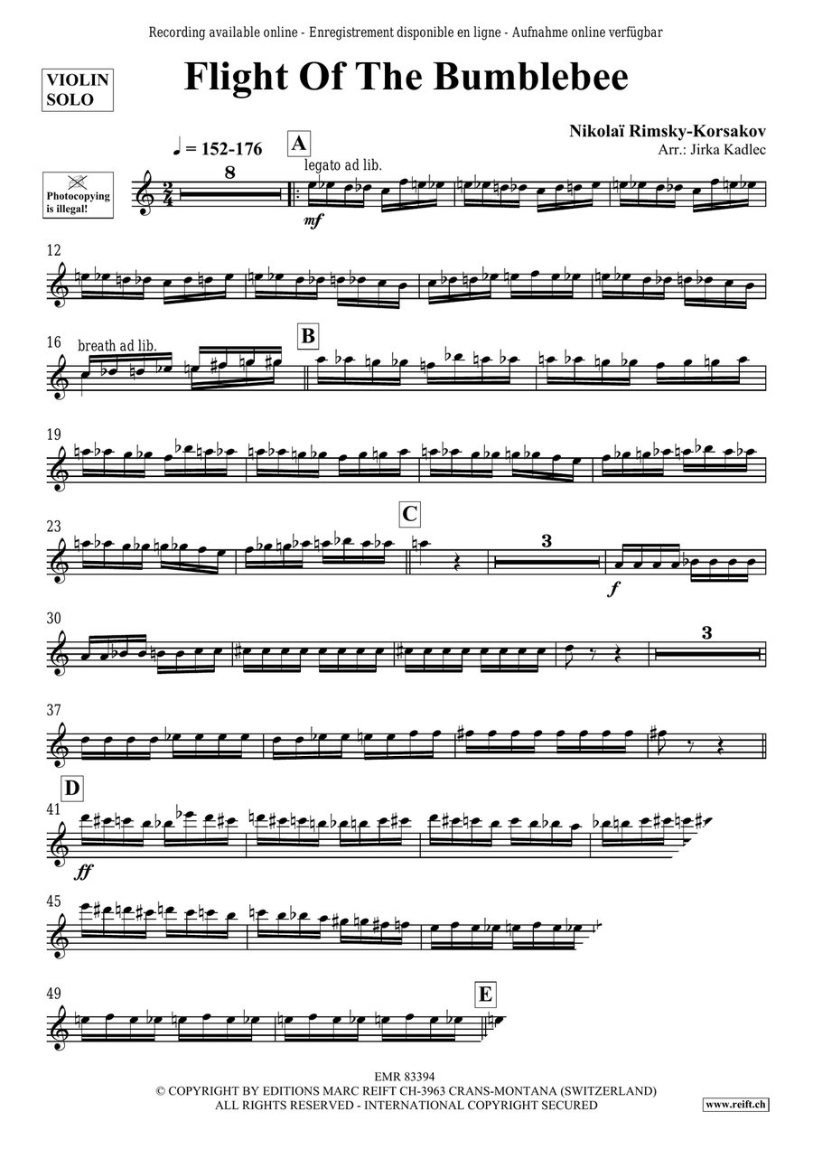 Flight Of The Bumblebee Flight Of The Bumblebee Violin Solo scores gallery preview page 3