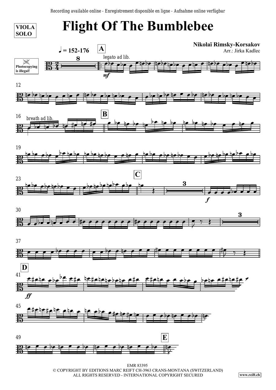 Flight Of The Bumblebee Flight Of The Bumblebee Piano Accompaniment scores gallery preview page 3