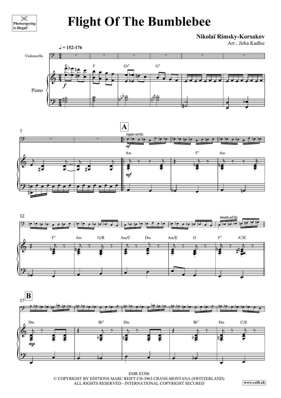 Flight Of The Bumblebee Flight Of The Bumblebee Piano Accompaniment scores gallery preview page 4