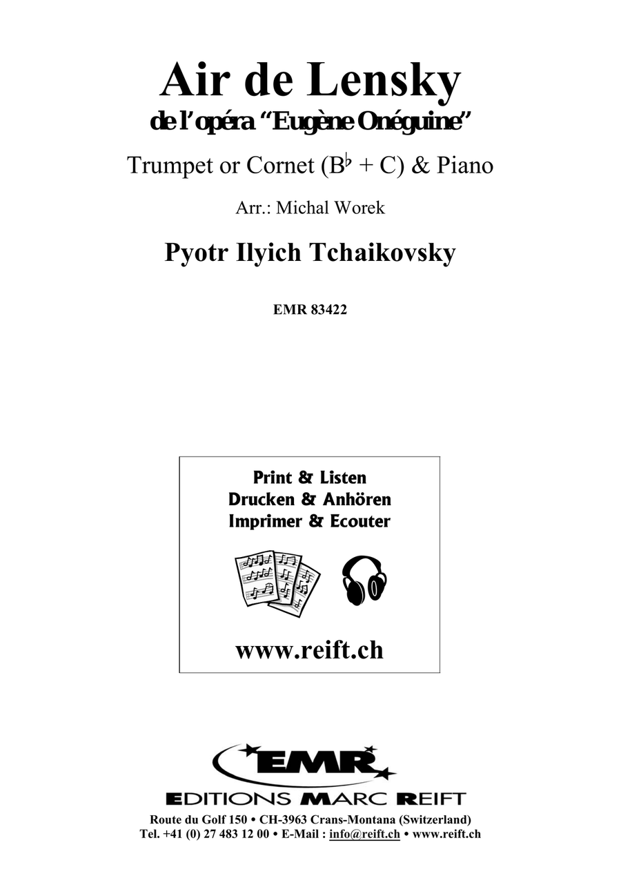 Air de Lensky Air de Lensky Cornet scores gallery preview page 2