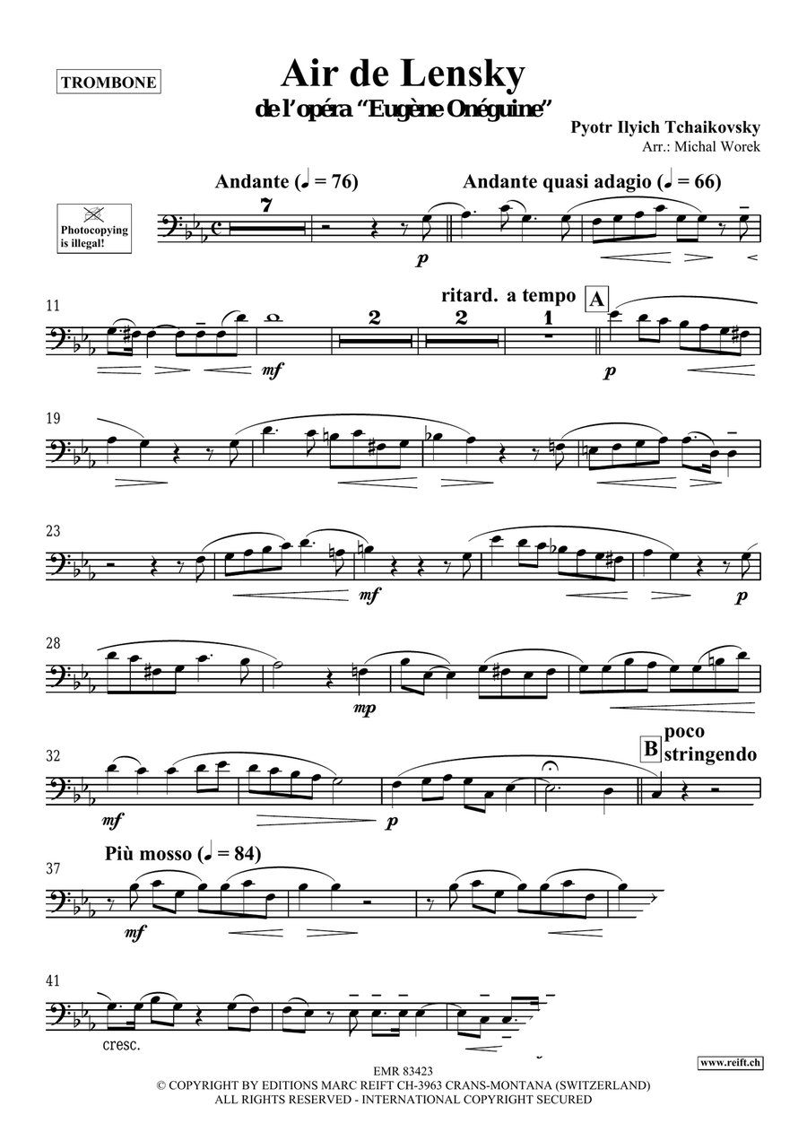 Air de Lensky Air de Lensky Piano Accompaniment scores gallery preview page 3