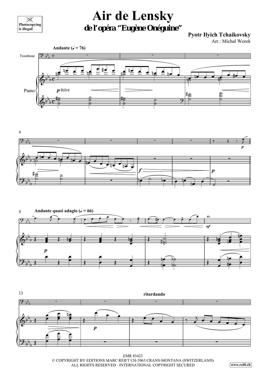 Air de Lensky Air de Lensky Piano Accompaniment scores gallery preview page 4