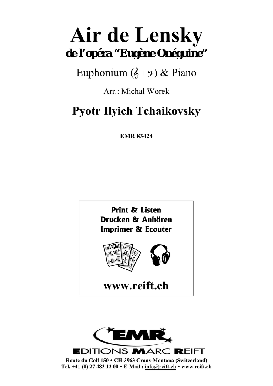 Air de Lensky Air de Lensky Euphonium scores gallery preview page 2