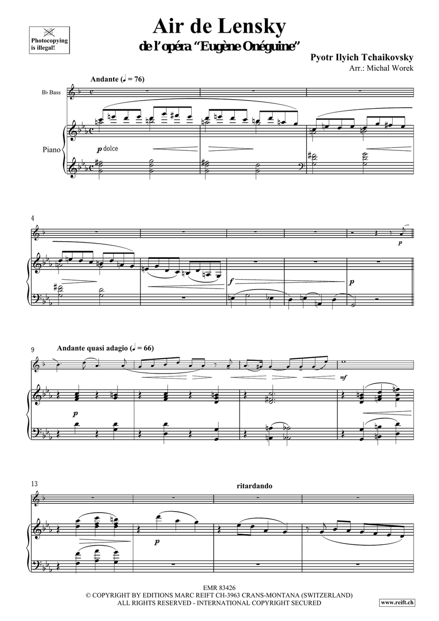 Air de Lensky Air de Lensky Voice Solo scores gallery preview page 4