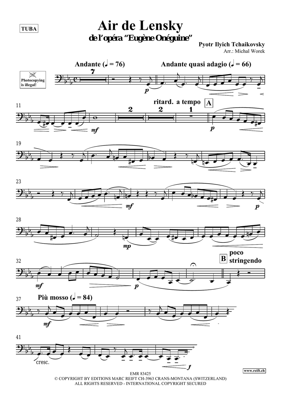 Air de Lensky Air de Lensky Tuba scores gallery preview page 3