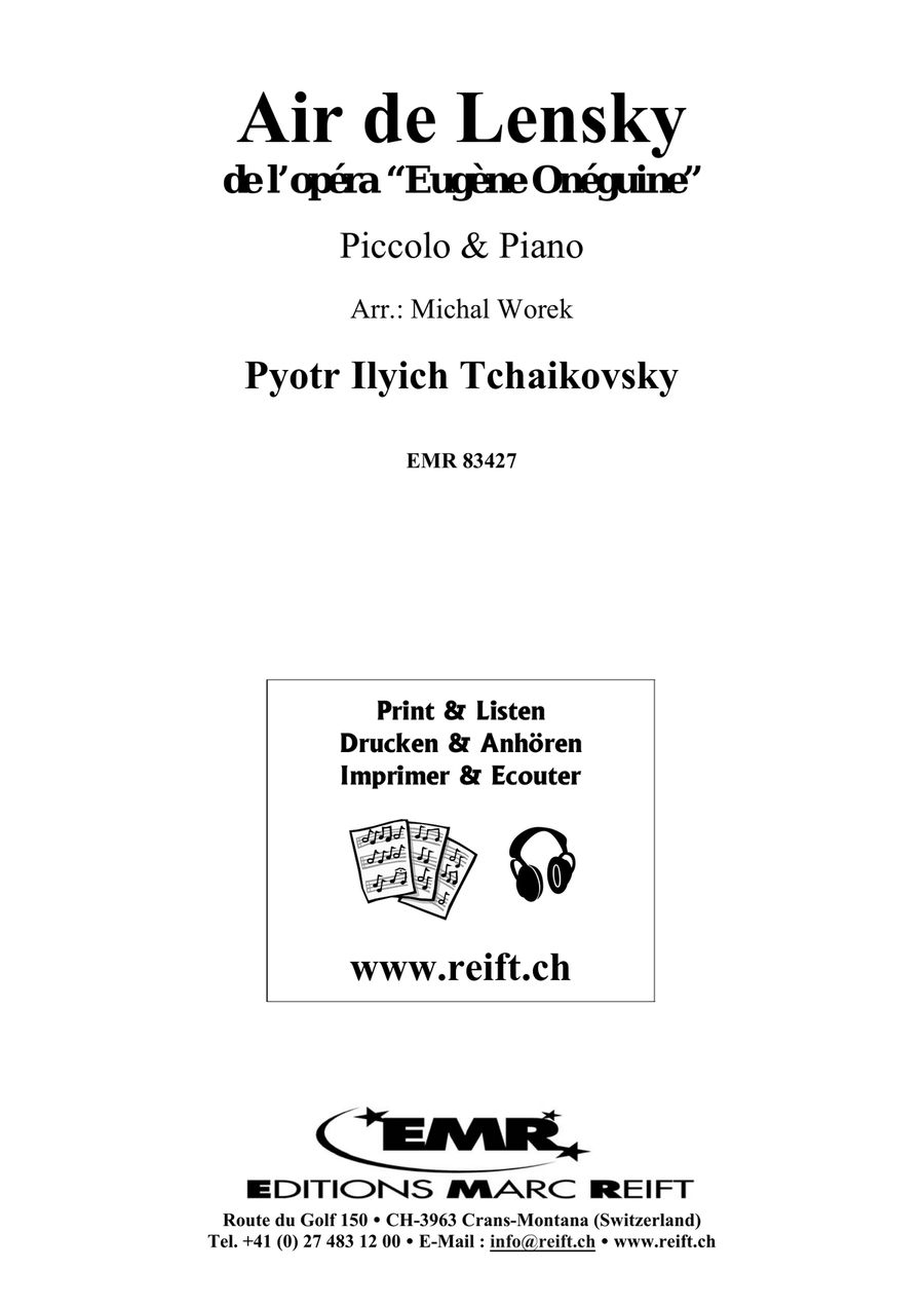 Air de Lensky Air de Lensky Piccolo scores gallery preview page 2