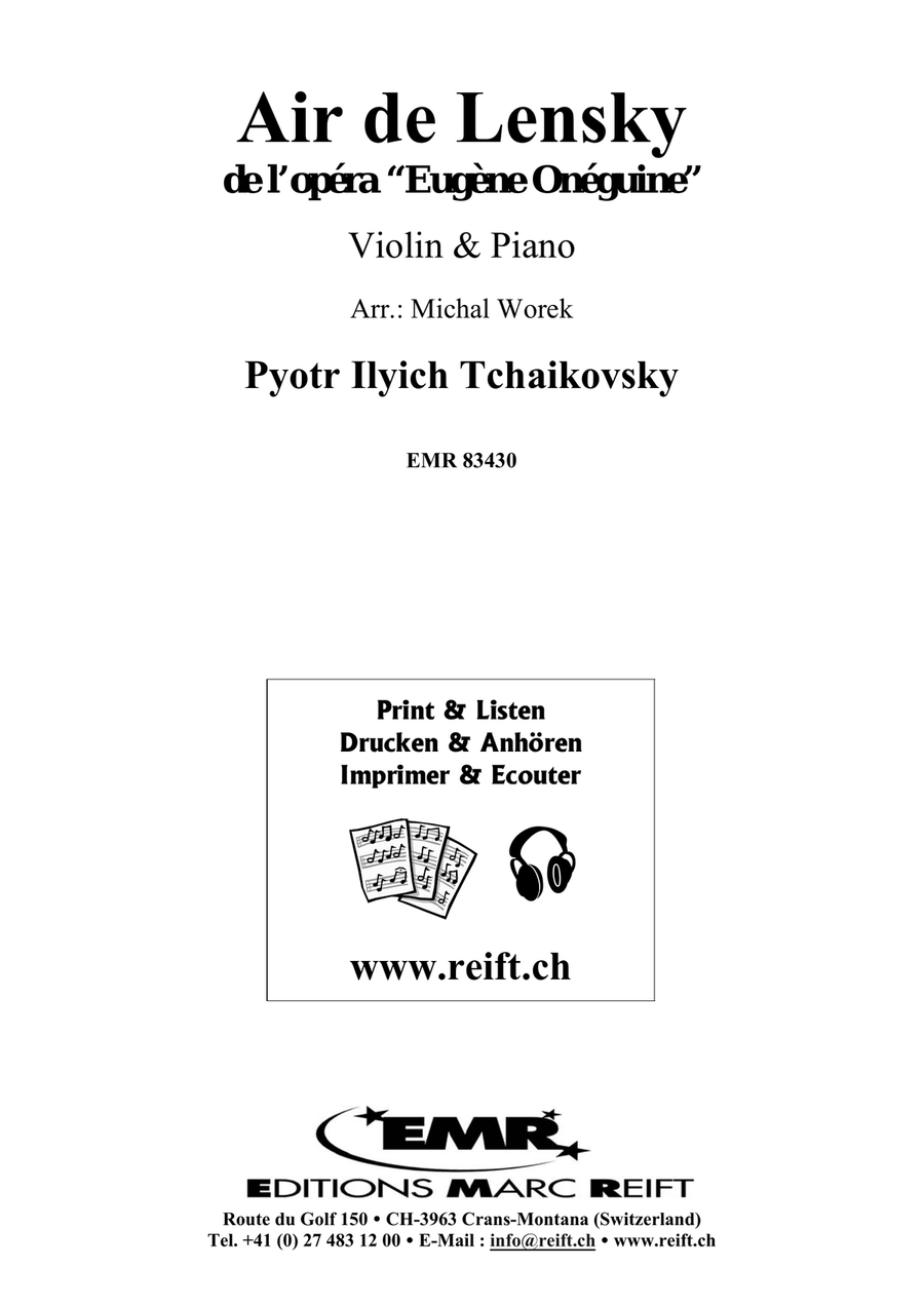 Air de Lensky Air de Lensky Violin Solo scores gallery preview page 2