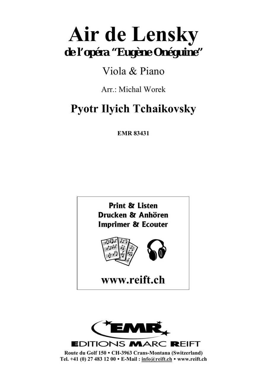 Air de Lensky Air de Lensky Piano Accompaniment scores gallery preview page 2