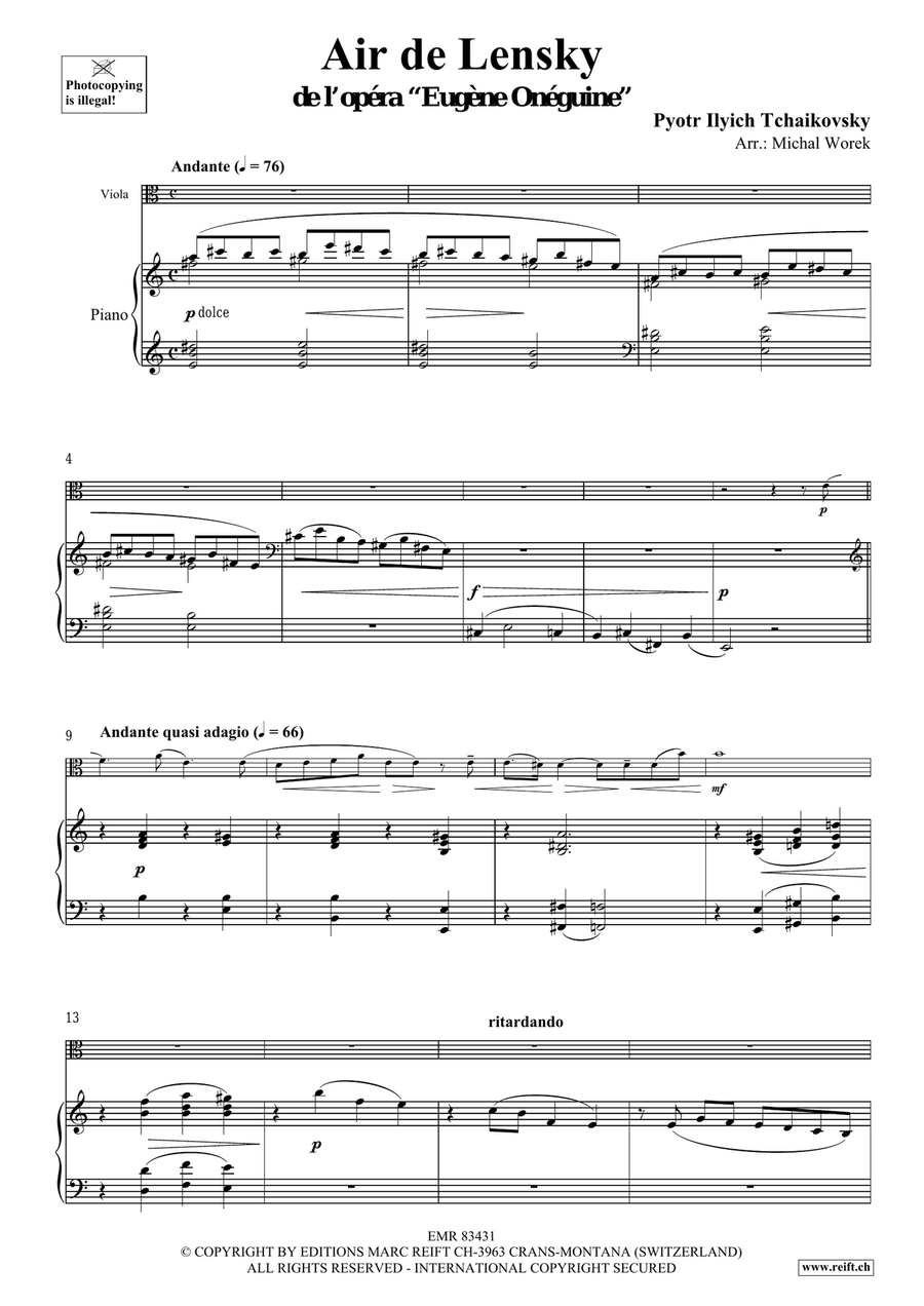 Air de Lensky Air de Lensky Piano Accompaniment scores gallery preview page 4