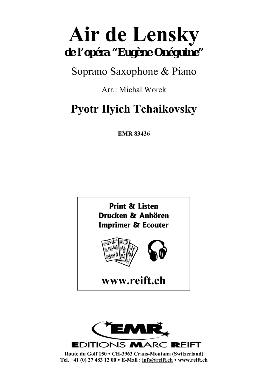 Air de Lensky Air de Lensky Soprano Saxophone scores gallery preview page 2