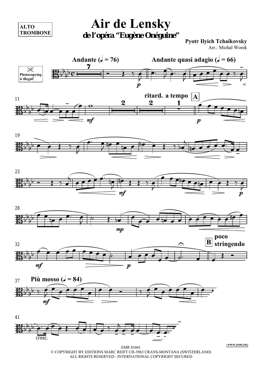 Air de Lensky Air de Lensky Piano Accompaniment scores gallery preview page 3