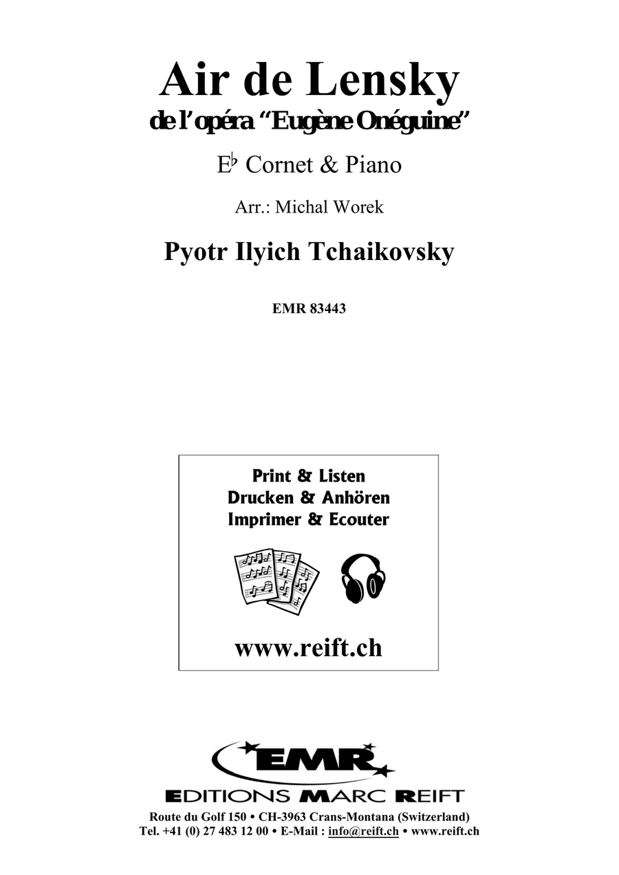 Air de Lensky Air de Lensky Cornet scores gallery preview page 2