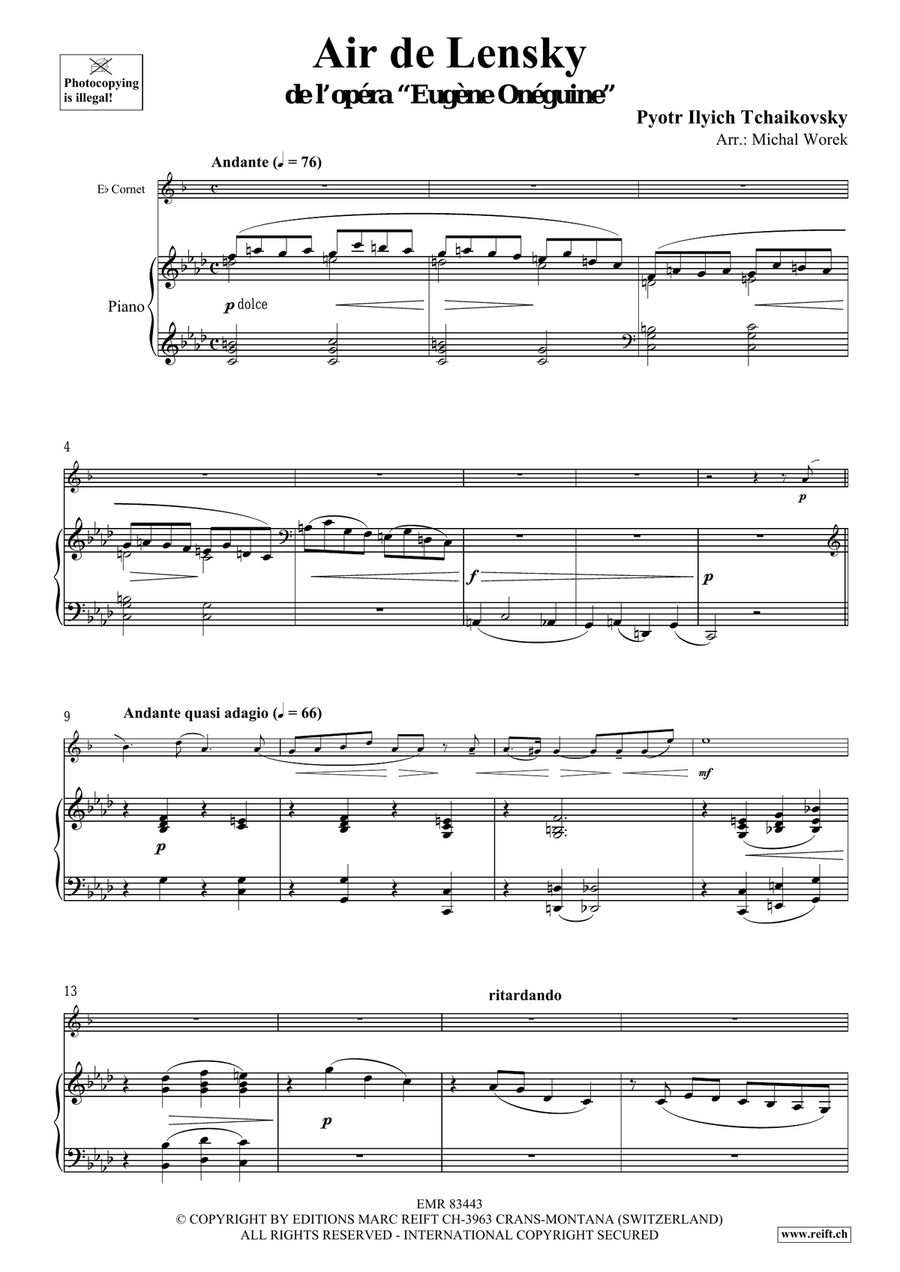 Air de Lensky Air de Lensky Cornet scores gallery preview page 4