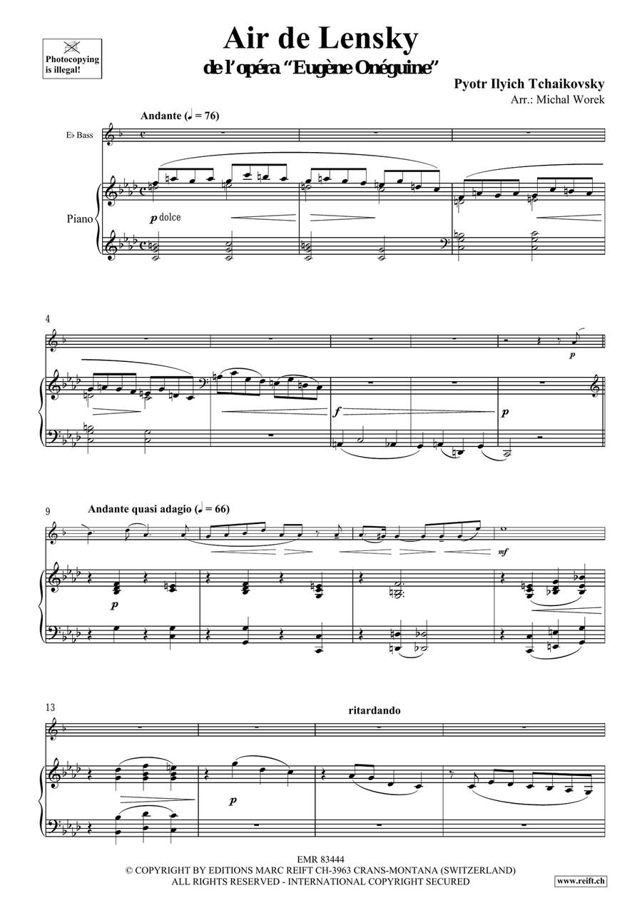 Air de Lensky Air de Lensky Voice Solo scores gallery preview page 4