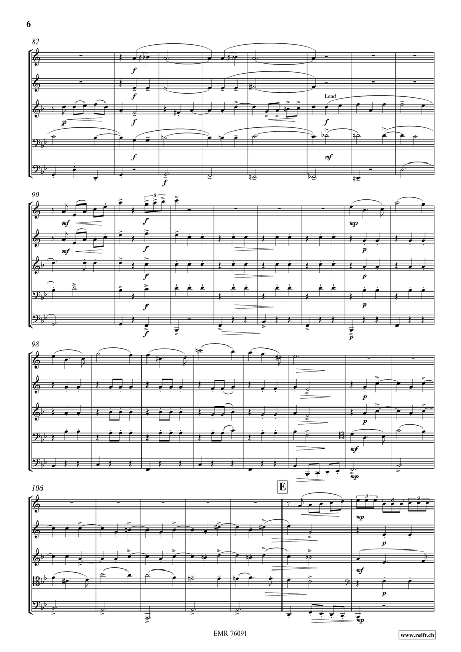 Amour et Printemps Amour et Printemps Brass Quintet scores gallery preview page 6