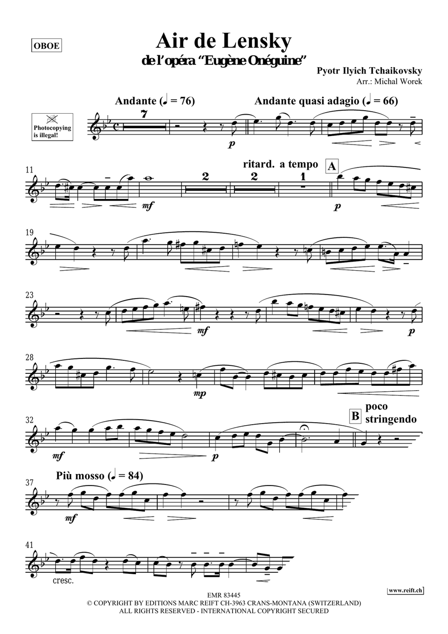 Air de Lensky Air de Lensky Piano Accompaniment scores gallery preview page 3