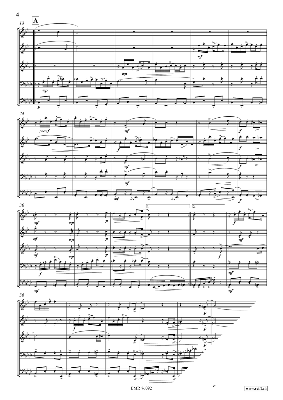 Maple Leaf Rag Brass Quintet scores gallery preview page 4