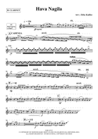 Hava Nagila Clarinet Solo scores gallery preview page 3