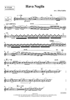 Hava Nagila Tenor Saxophone scores gallery preview page 3