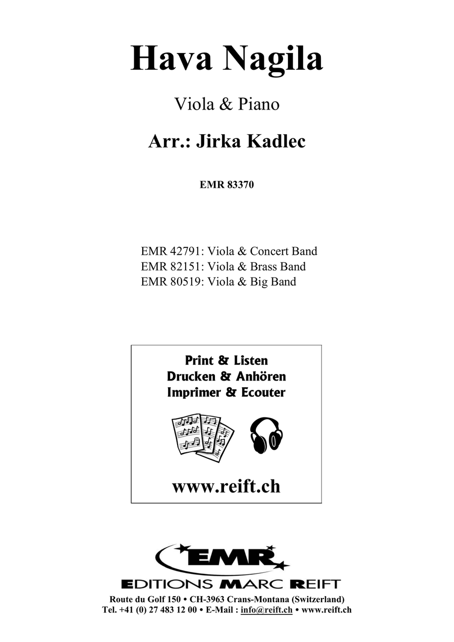 Hava Nagila Hava Nagila Piano Accompaniment scores gallery preview page 2