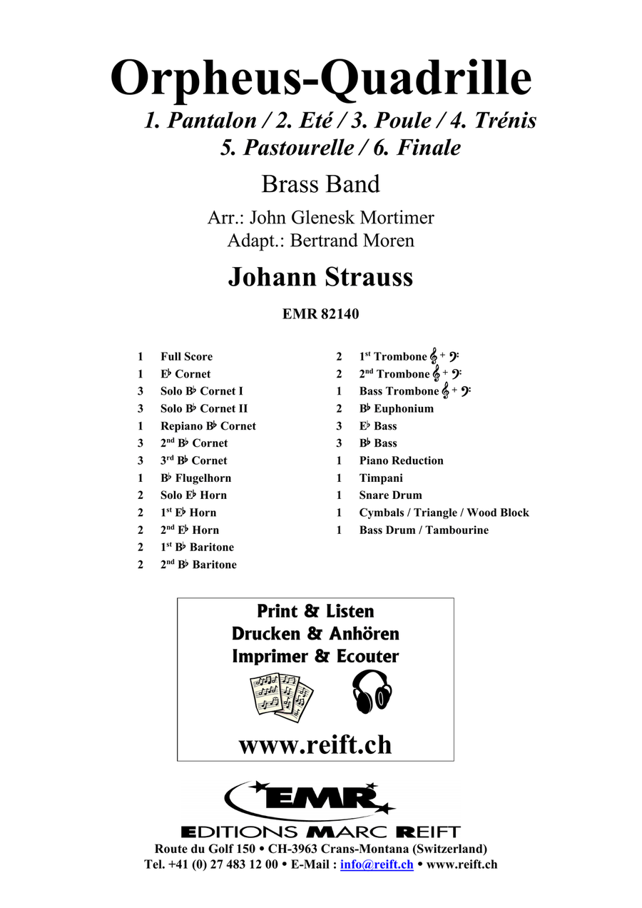 Orpheus-Quadrille Orpheus-Quadrille Brass Band scores gallery preview page 2