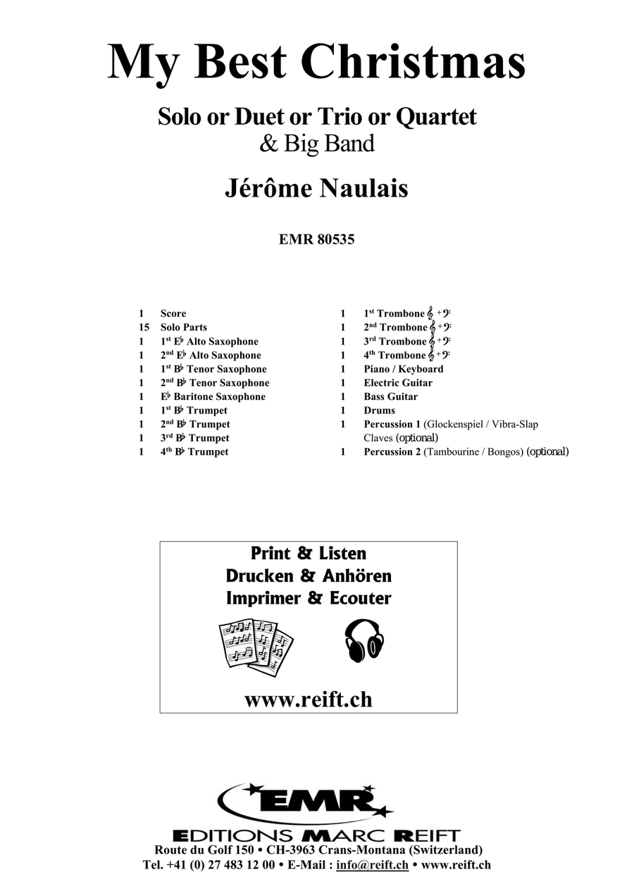 My Best Christmas My Best Christmas Big Band scores gallery preview page 2