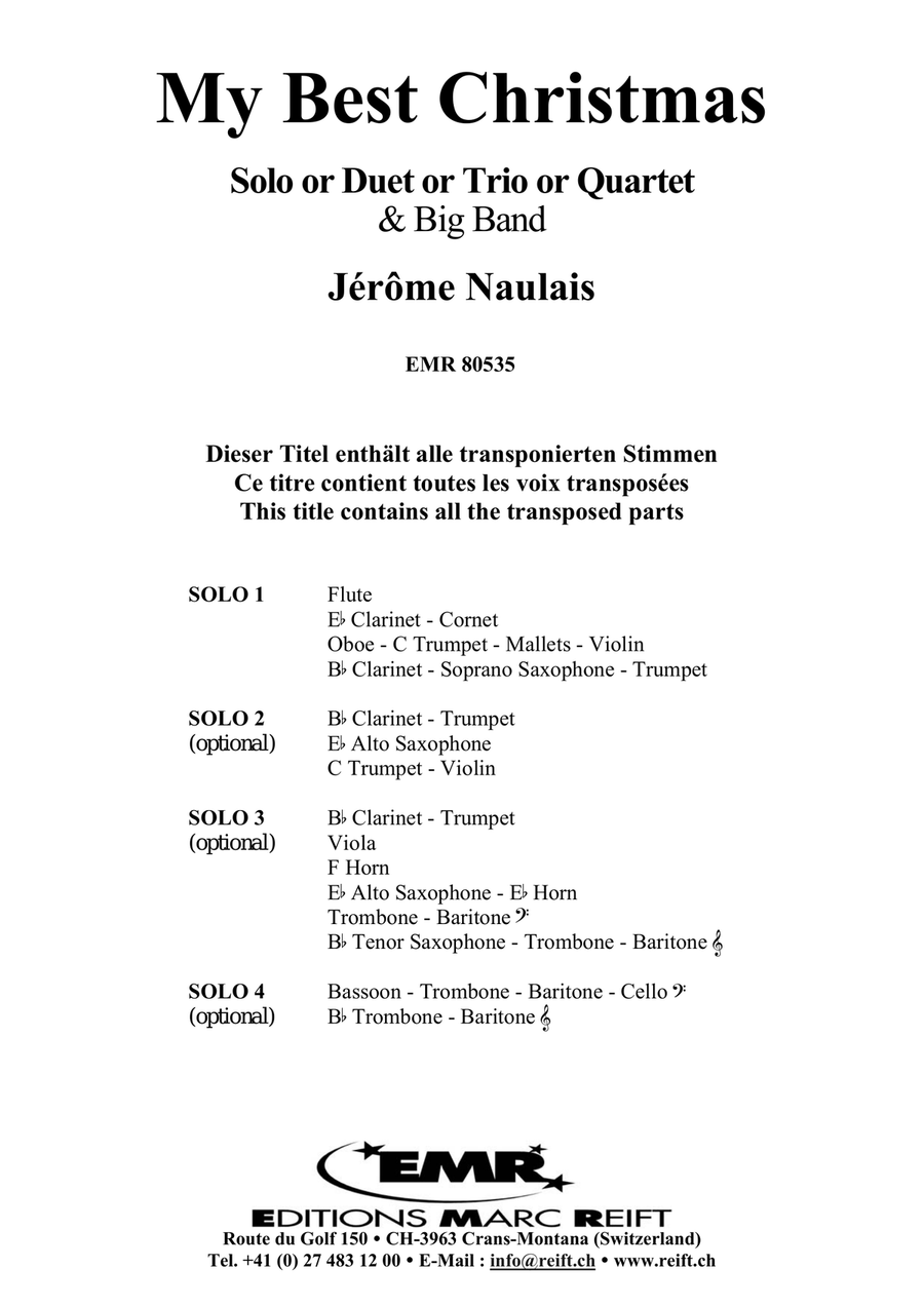My Best Christmas My Best Christmas Big Band scores gallery preview page 4