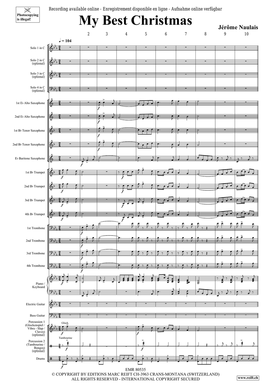 My Best Christmas My Best Christmas Big Band scores gallery preview page 5