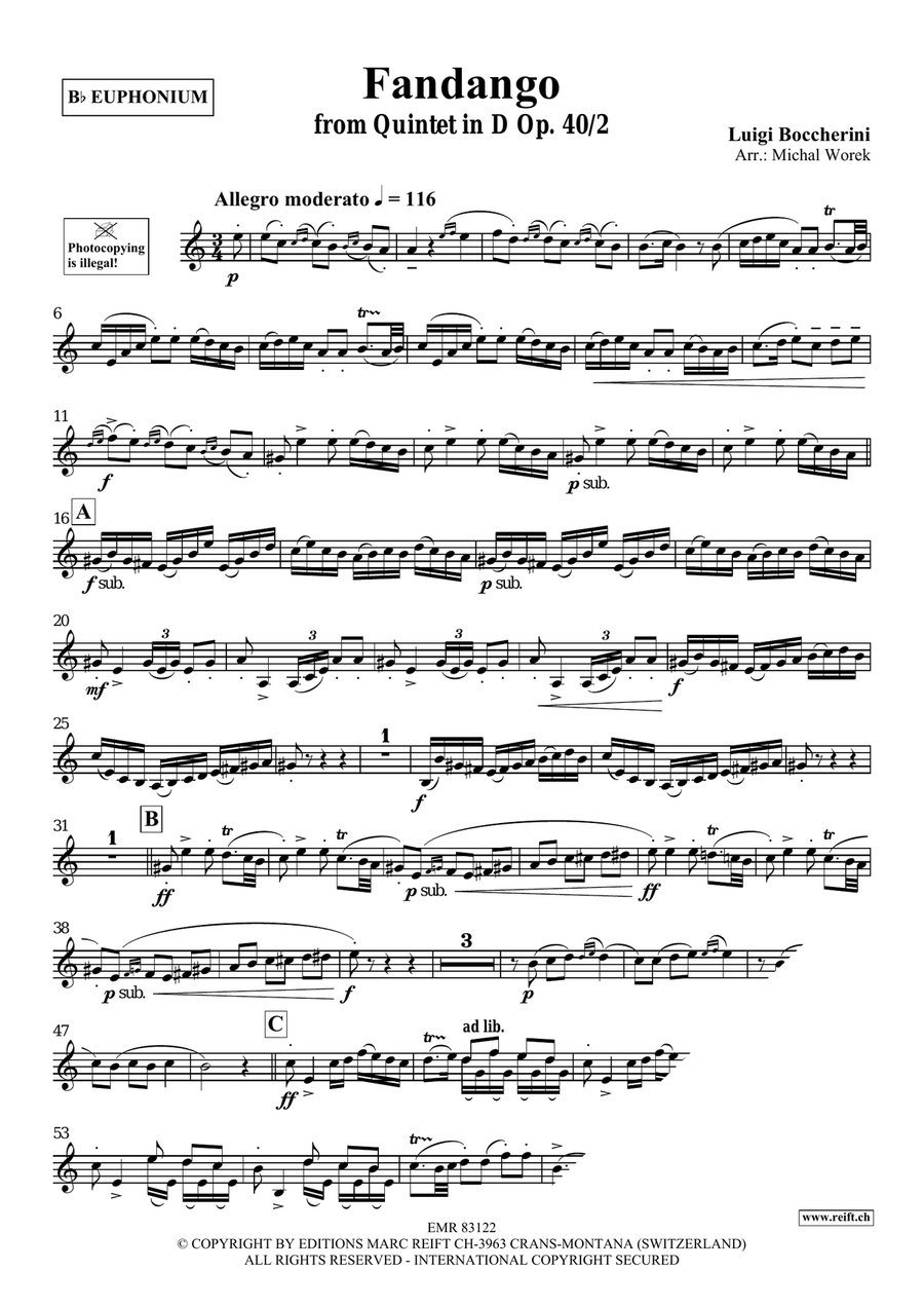 Fandango Fandango Euphonium scores gallery preview page 3