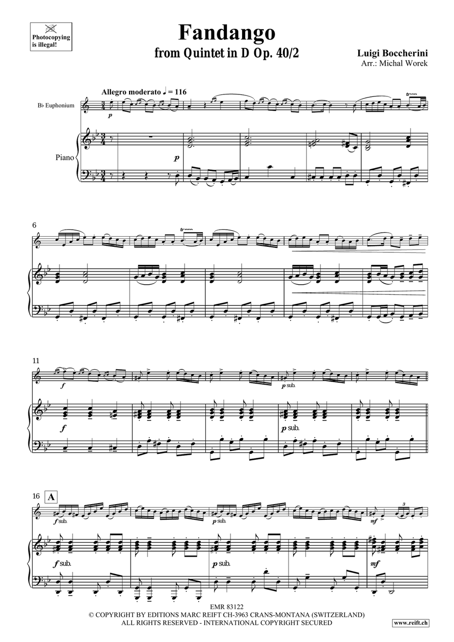Fandango Fandango Euphonium scores gallery preview page 4