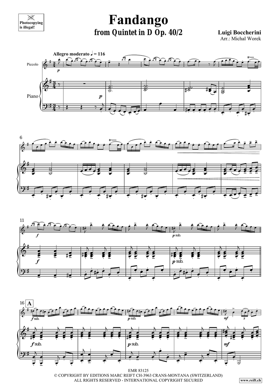 Fandango Fandango Piccolo scores gallery preview page 4