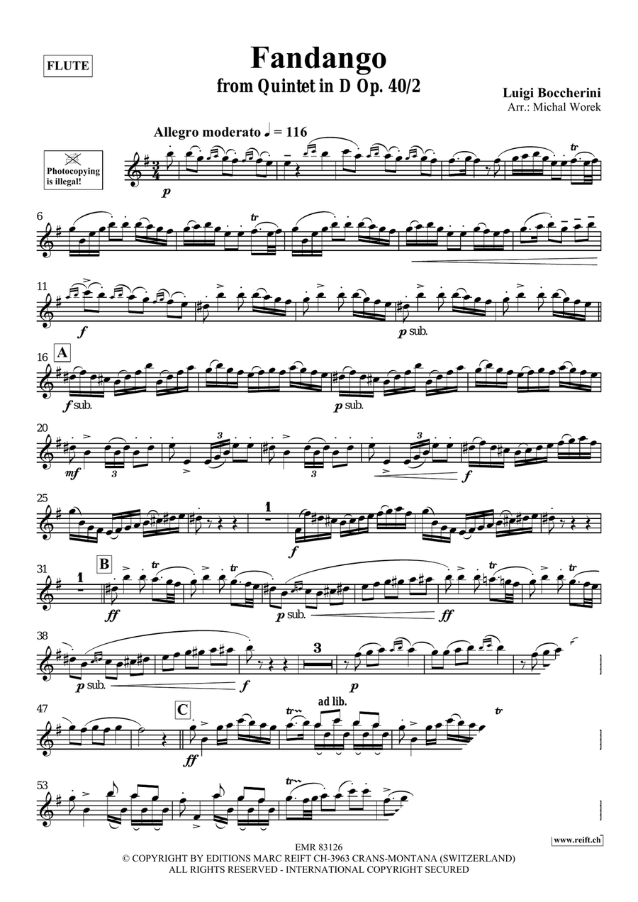 Fandango Fandango Flute Solo scores gallery preview page 3