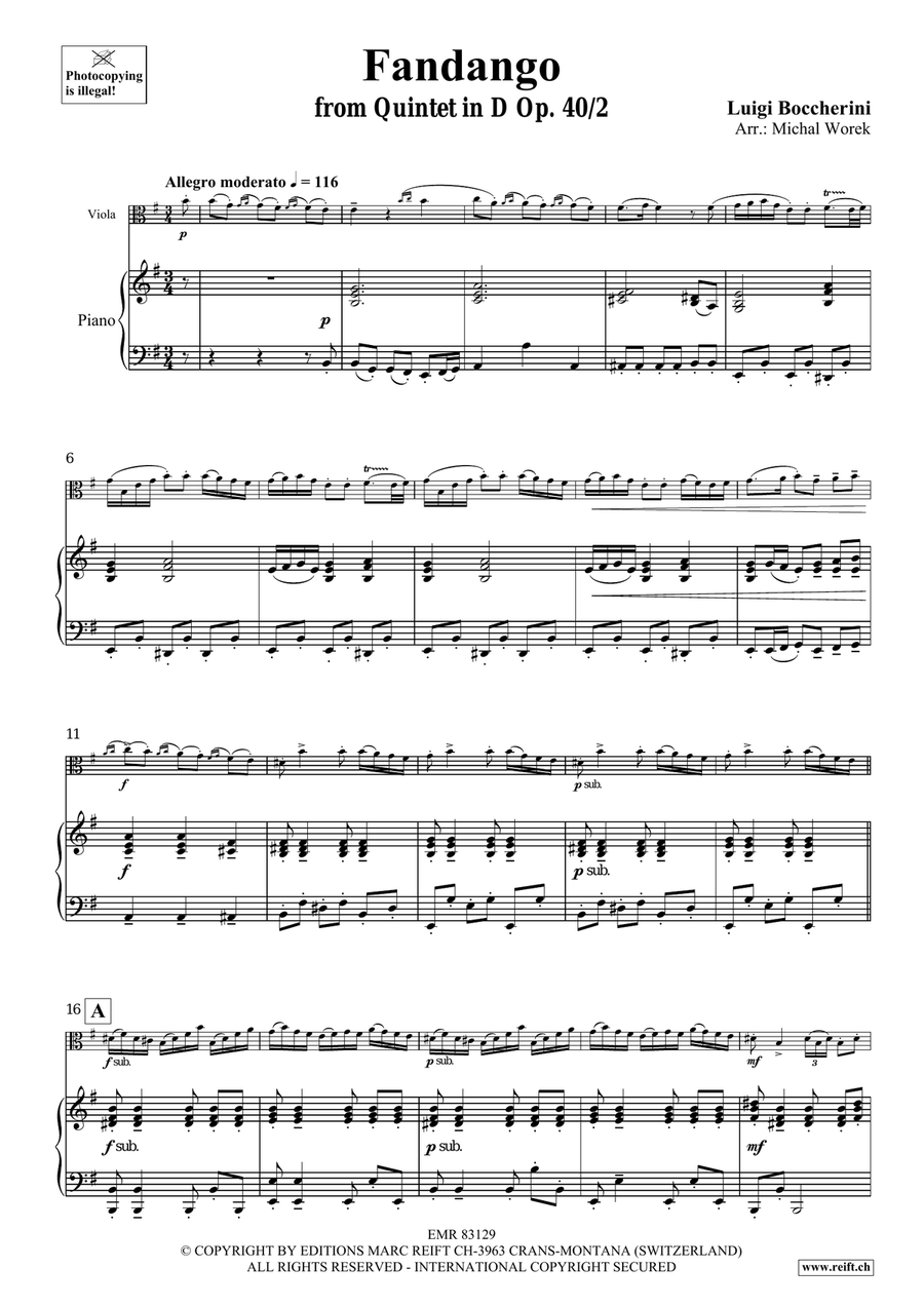 Fandango Fandango Piano Accompaniment scores gallery preview page 4