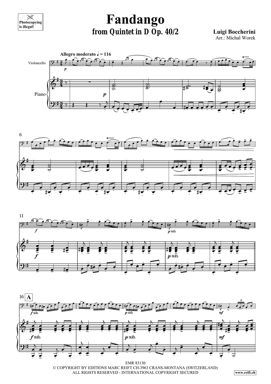 Fandango Fandango Piano Accompaniment scores gallery preview page 4