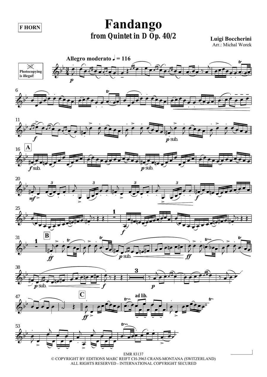 Fandango Fandango Horn scores gallery preview page 3