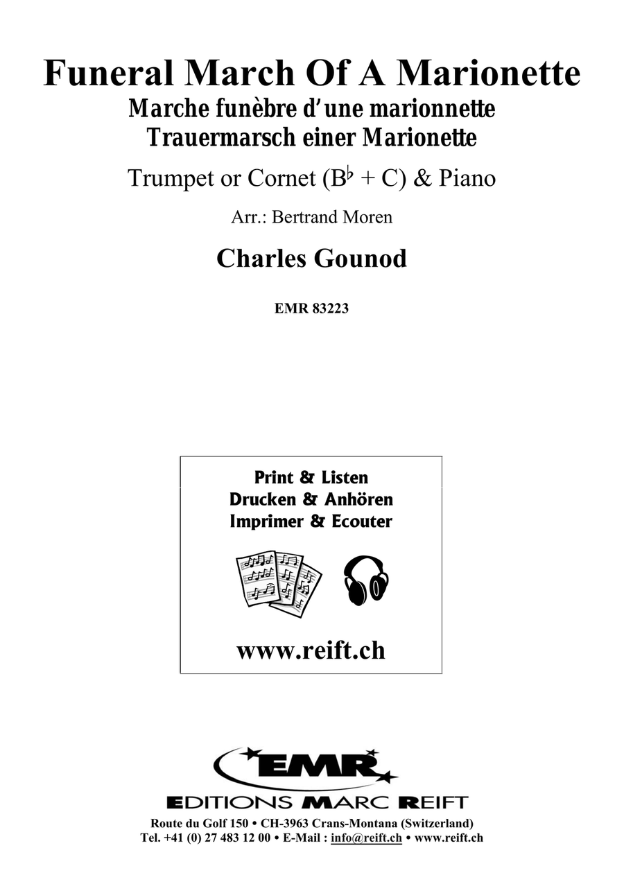Funeral March Of A Marionette Cornet scores gallery preview page 2