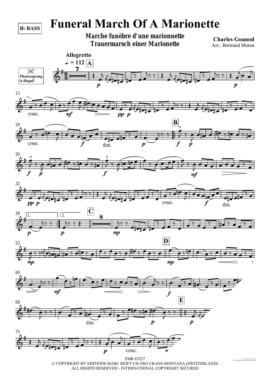 Funeral March Of A Marionette Voice Solo scores gallery preview page 3