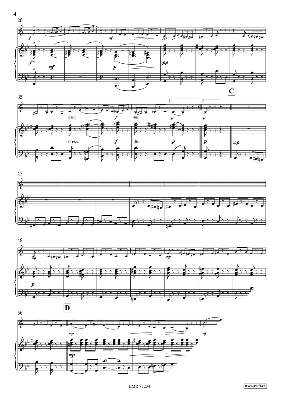 Funeral March Of A Marionette Bass Clarinet scores gallery preview page 5