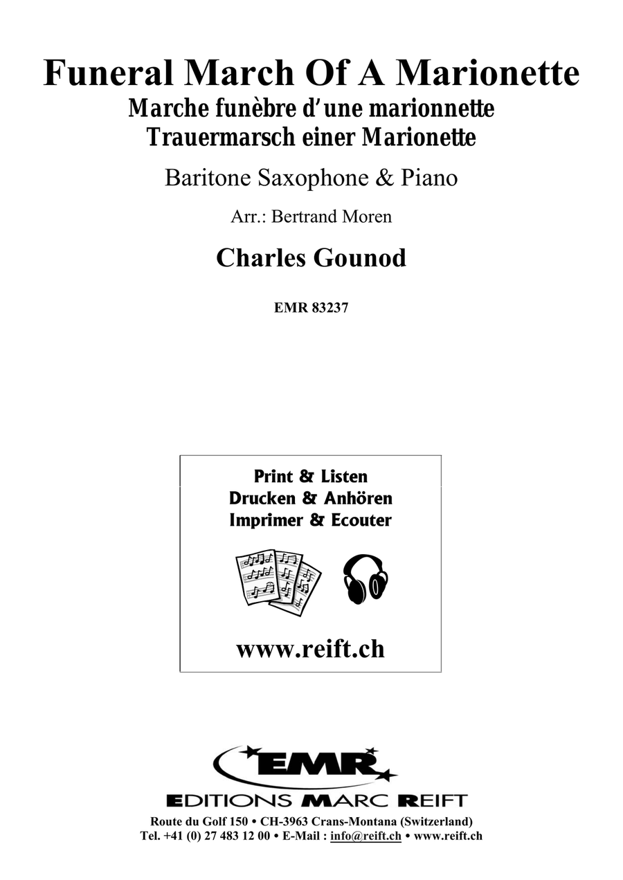 Funeral March Of A Marionette Baritone Saxophone scores gallery preview page 2